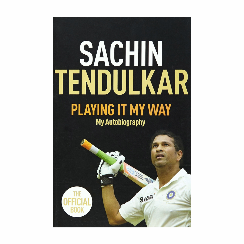 An image of the book cover for "Playing it My Way" by Sachin Tendulkar, displayed on muskurado.com.