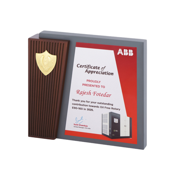 Certificate of Appreciation