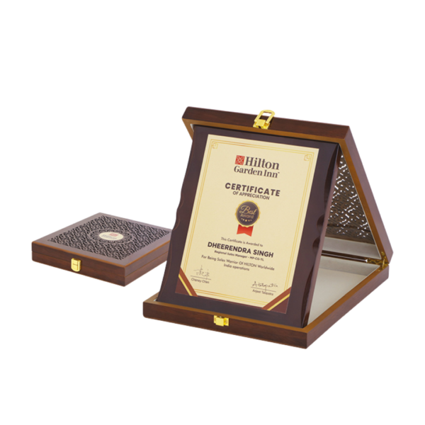 Hilton - Certificate of Appriciation