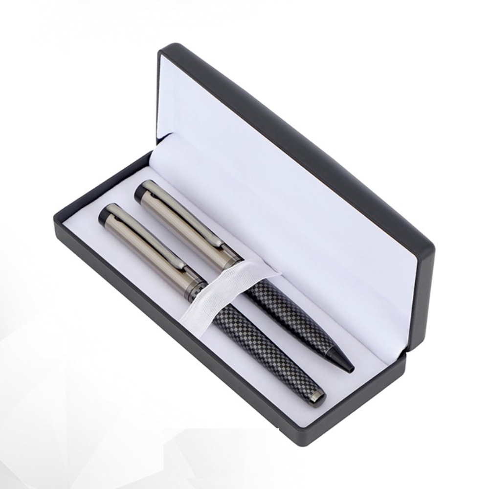 Pen Set -Grey Check