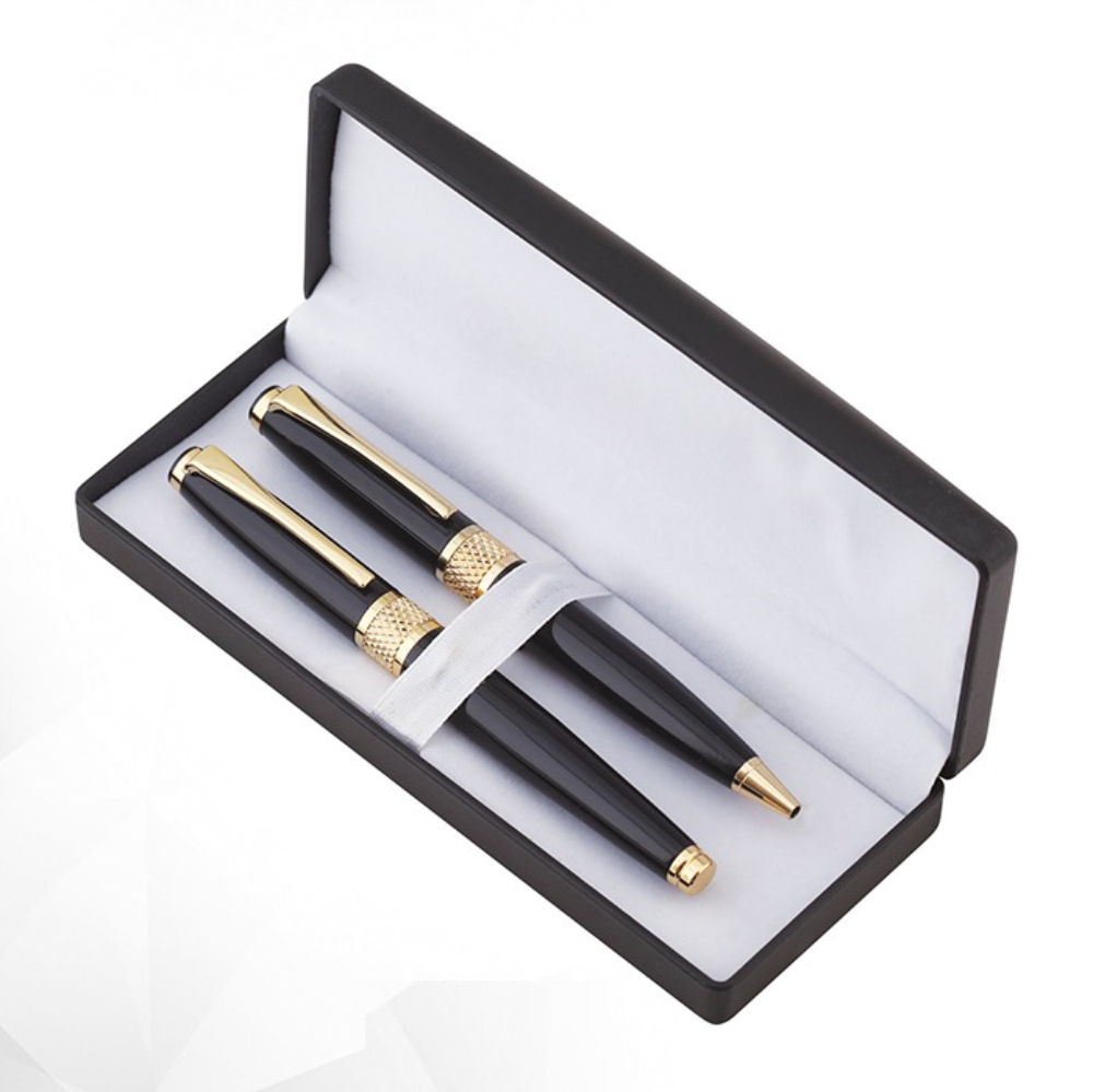 Pen Set - Black & Gold Groove