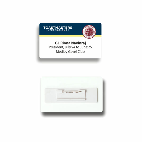 Gavel Club Badge - Pin
