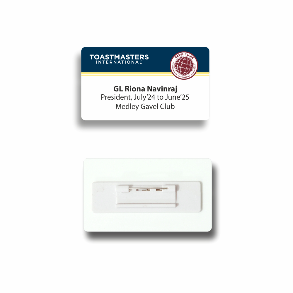 Gavel Club Badge - Pin