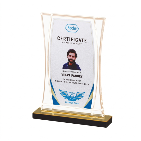 Acrylic Photo Certificate Award