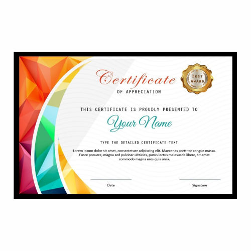 Certificate - Pack of 10