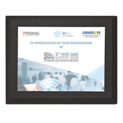 Leatherette Printed Plaque