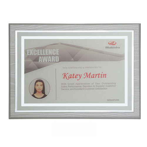 Wood Grey Plaque
