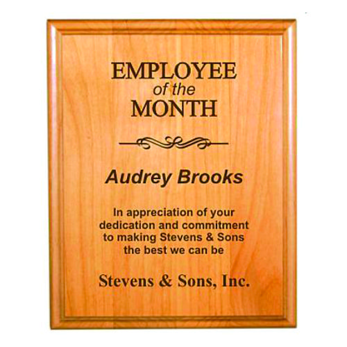 Employee of the Month Plaque