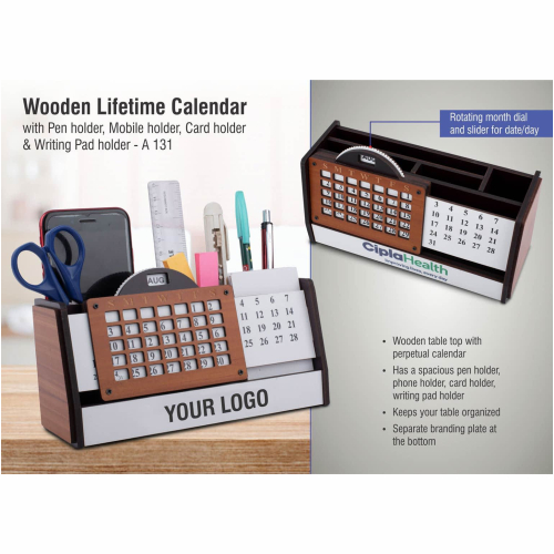 Wooden Lifetime Calendar