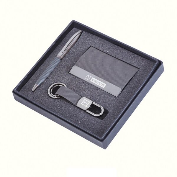 Pen, Card Holder & Keychain Set