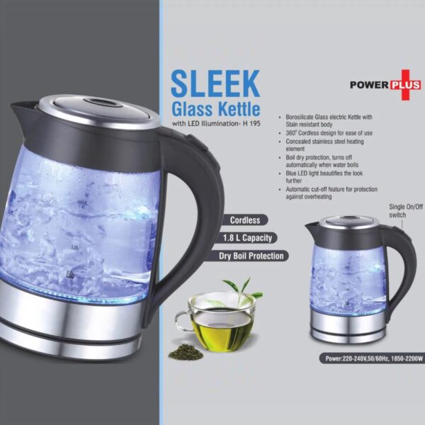 Glass Kettle With LED Illumination
