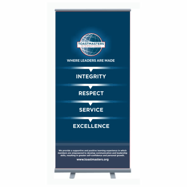 Standee - Toastmasters Values