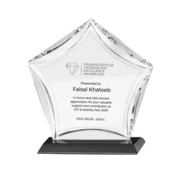 Acrylic Pentagon Award