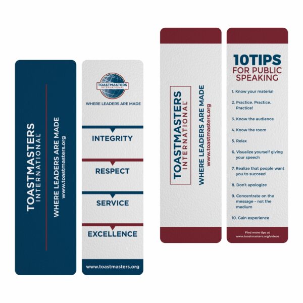 Toastmasters Bookmarks - 10 pcs