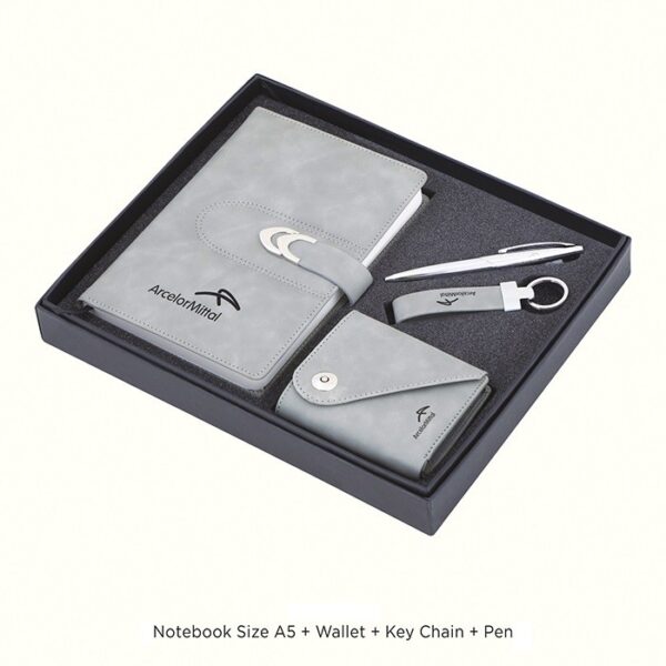 Notebook, Wallet, Pen & Keychain Set
