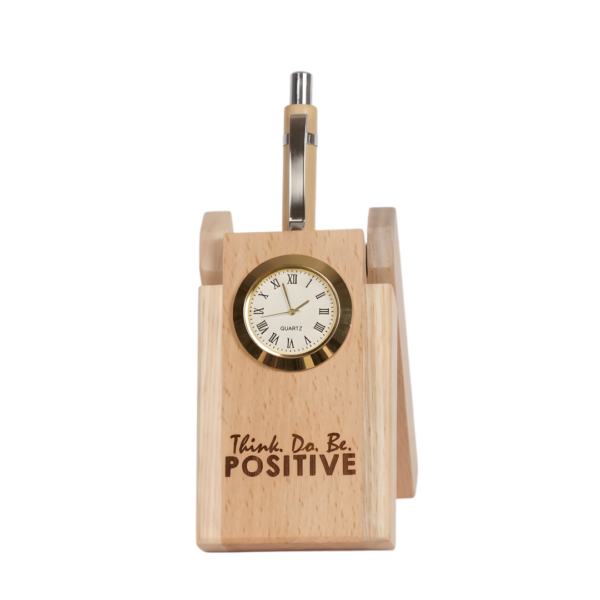 Pen Stand With Watch