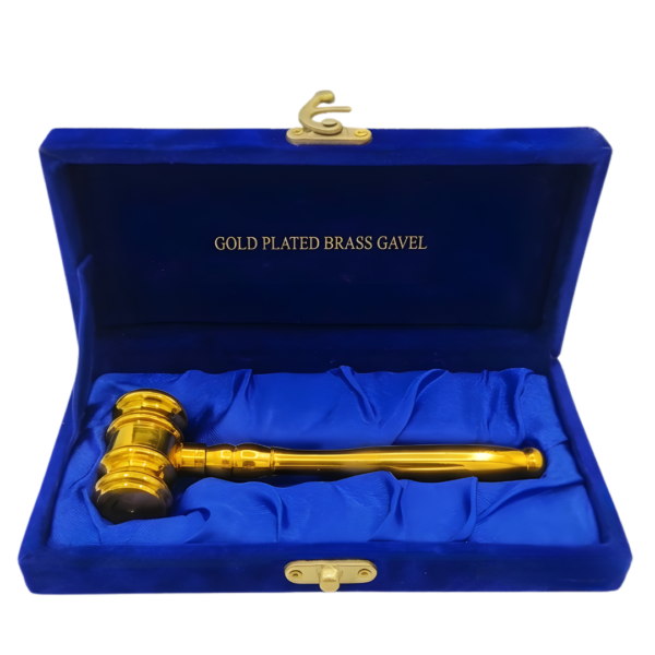 Golden Plated-Brass Gavel