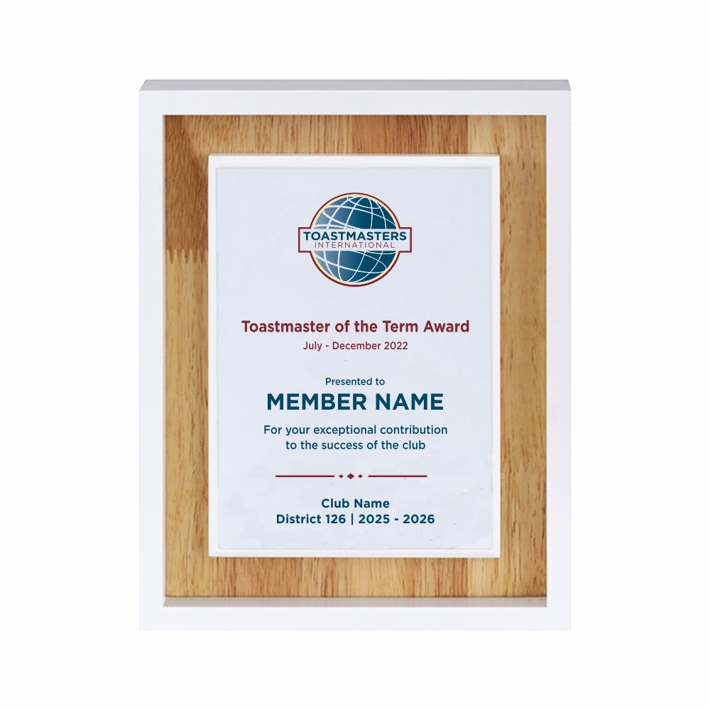 Wood White Plaque